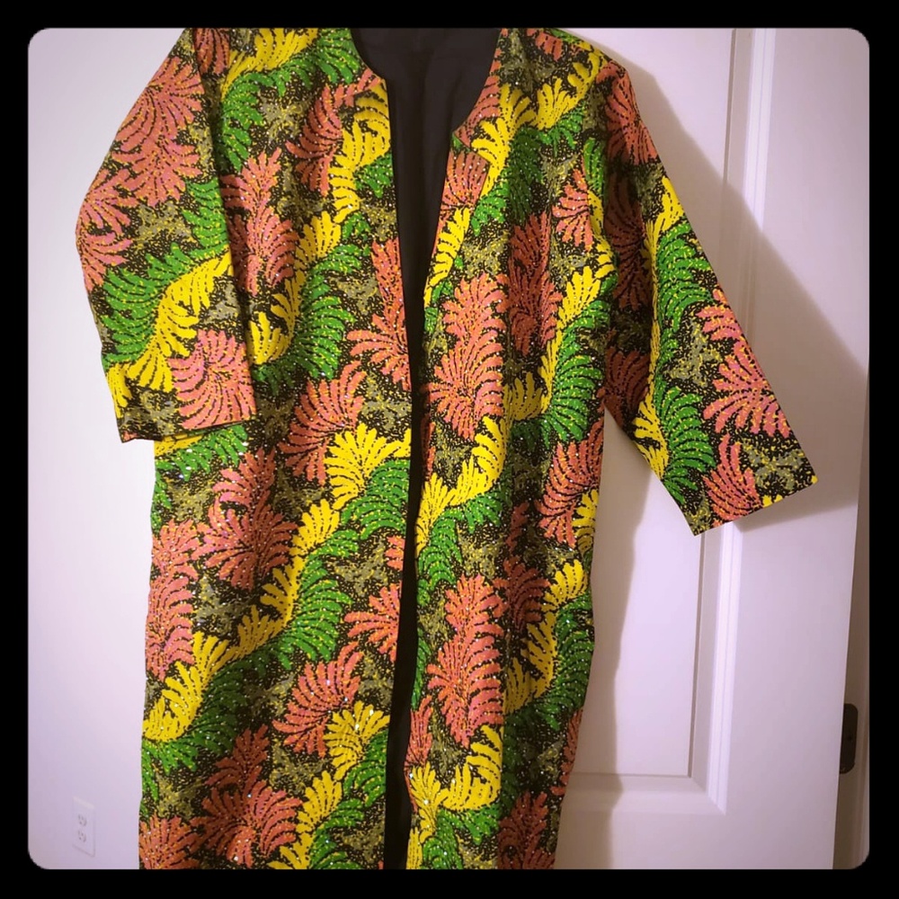 African print kimono